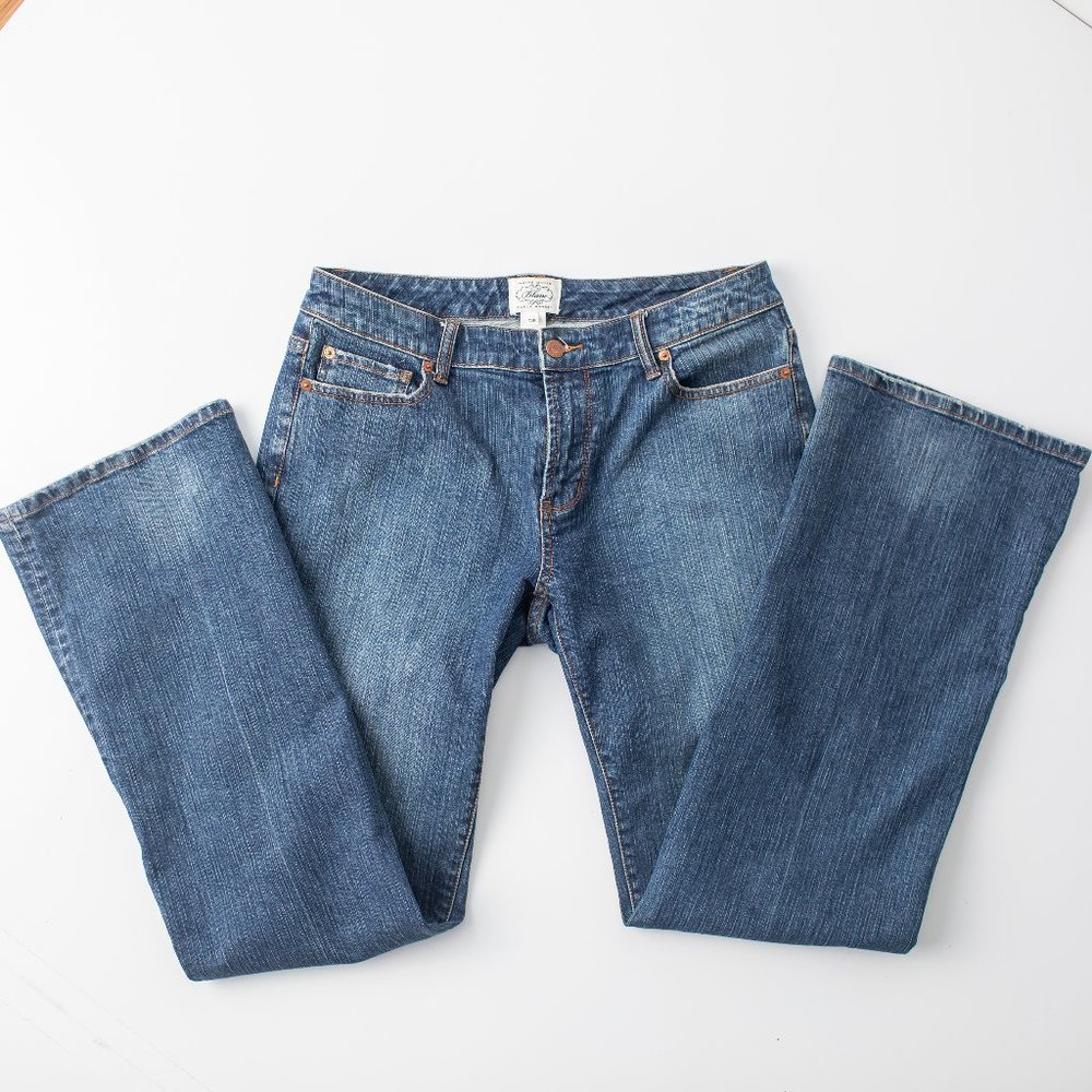 White House Black Market Women's Blue Jeans Straight Leg 10R